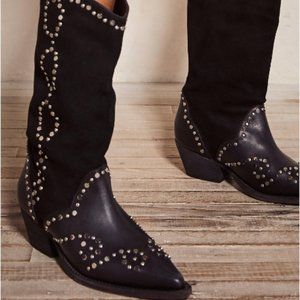 FREE PEOPLE Joelton Studded Western Boots